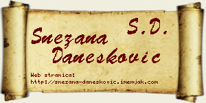 Snežana Danesković vizit kartica